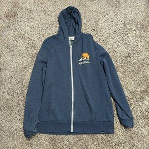 Navy Blue Zip Up Hoodie, Men’s